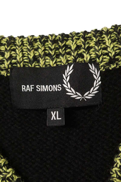 RAF SIMONS Pin V-Neck Knit Vest Multi Size XL