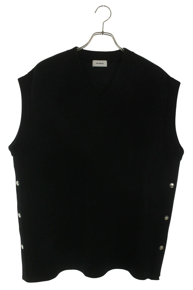 THE RERACS 22FW Side Open V-Neck Cashmere Vest Black Size L