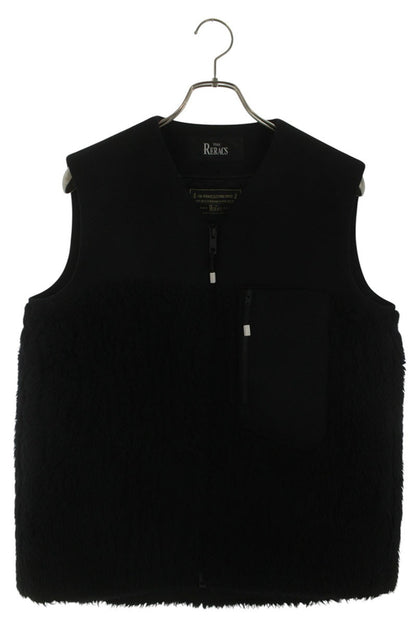 THE RERACS 17FW Boa Panel Wool Vest Black Size S