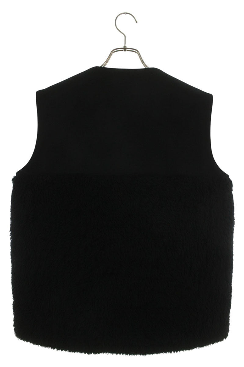 THE RERACS 17FW Boa Panel Wool Vest Black Size S