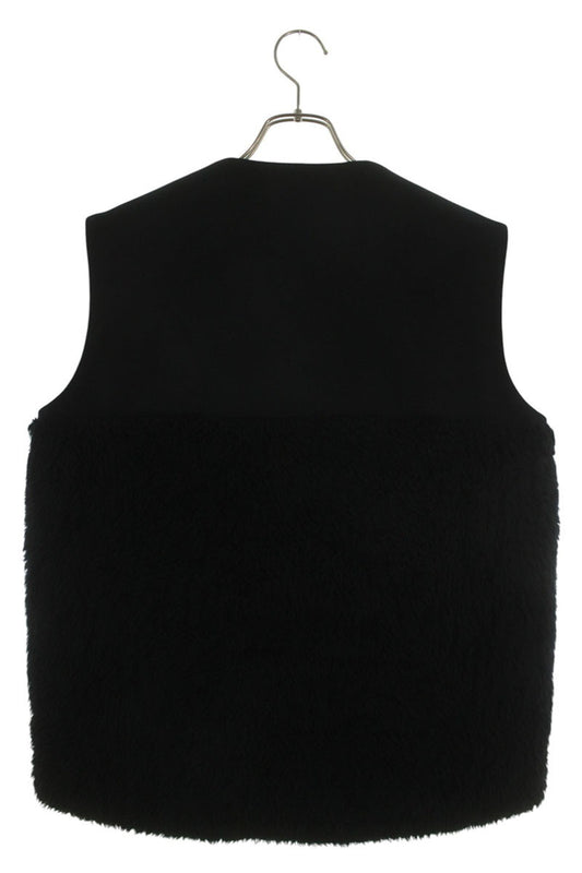 THE RERACS 17FW Boa Panel Wool Vest Black Size S