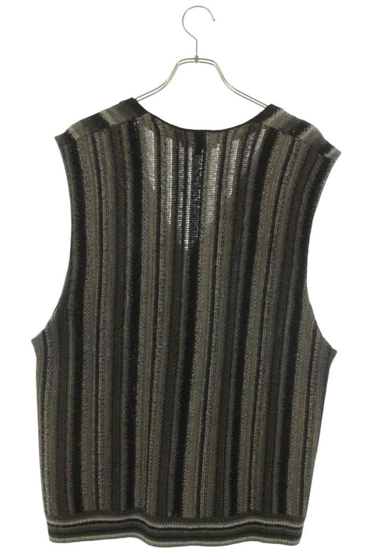 SUPREME 21SS Stripe Zip Knit Sweater Vest Multi Size L