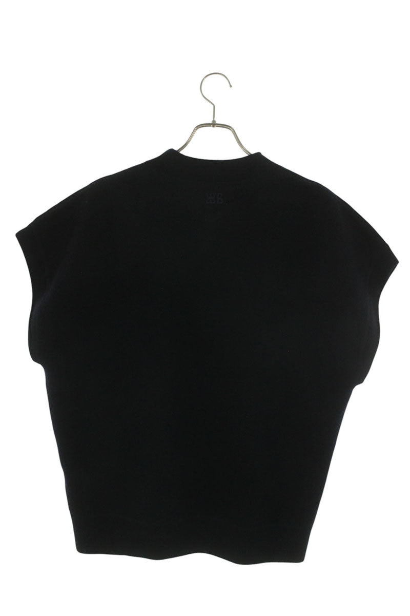 WALES BONNER 24AW HOWARD Logo Wool Knit Vest Black Size M