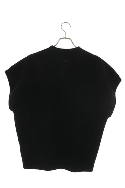 WALES BONNER 24AW HOWARD Logo Wool Knit Vest Black Size M