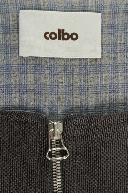 CORBO Jute Blend Zip Vest Gray Size L