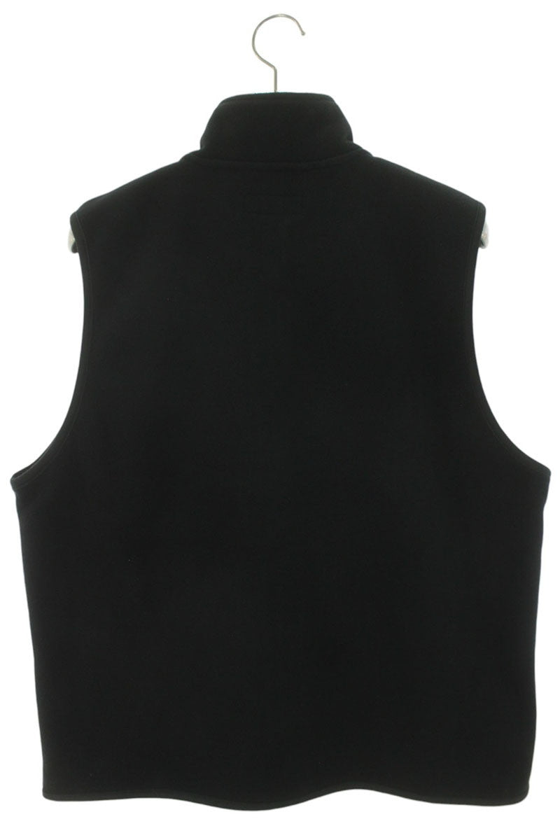 GOD SELECTION XXX Logo Embroidery Fleece Vest Black Size M