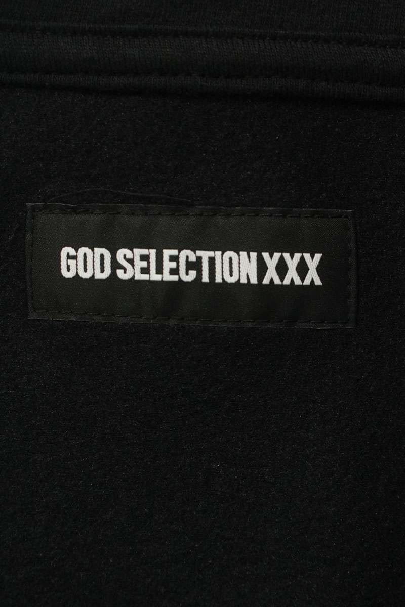 GOD SELECTION XXX Logo Embroidery Fleece Vest Black Size L