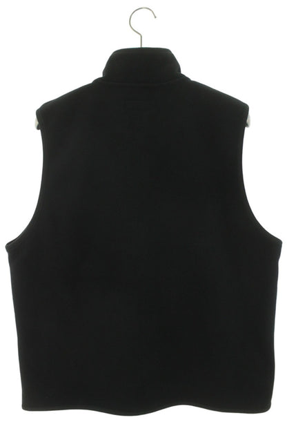 GOD SELECTION XXX Logo Embroidery Fleece Vest Black Size XL