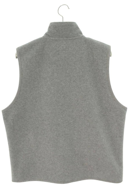 GOD SELECTION XXX Logo Embroidered Fleece Vest Gray Size XL