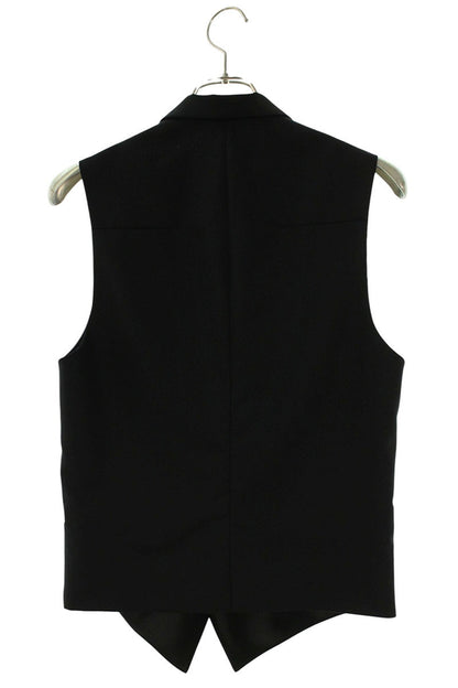 Dior HOMME 1-Button Wool Vest Black Size S