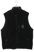 GOD SELECTION XXX Logo Embroidered Fleece Vest Black Size L