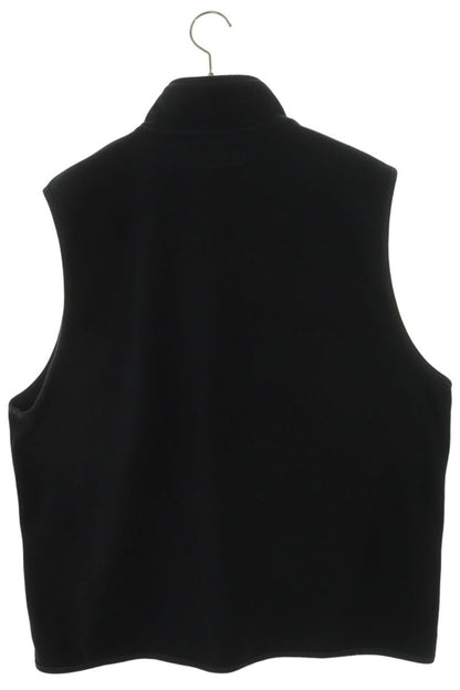 GOD SELECTION XXX Logo Embroidered Fleece Vest Black Size L