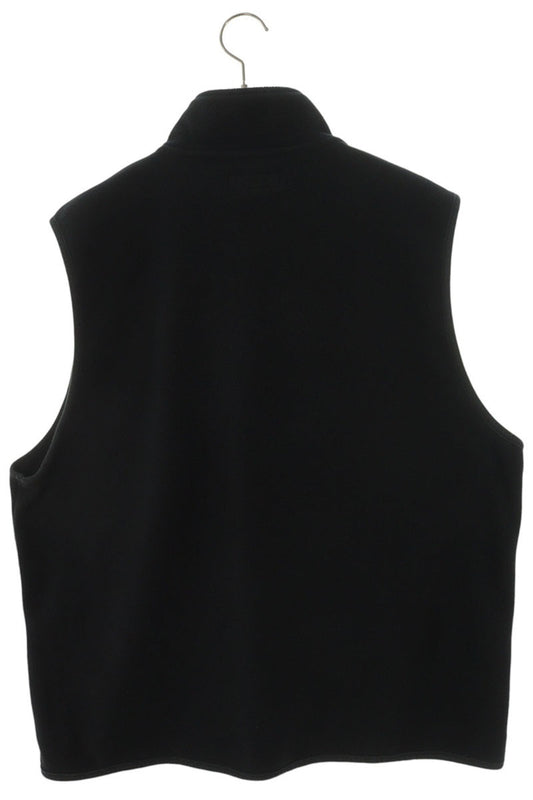 GOD SELECTION XXX Logo Embroidered Fleece Vest Black Size L