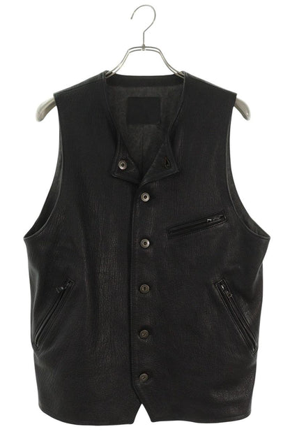 ISAMUKATAYAMA BACKLASH Goat Tannin Leather Vest Black Size L