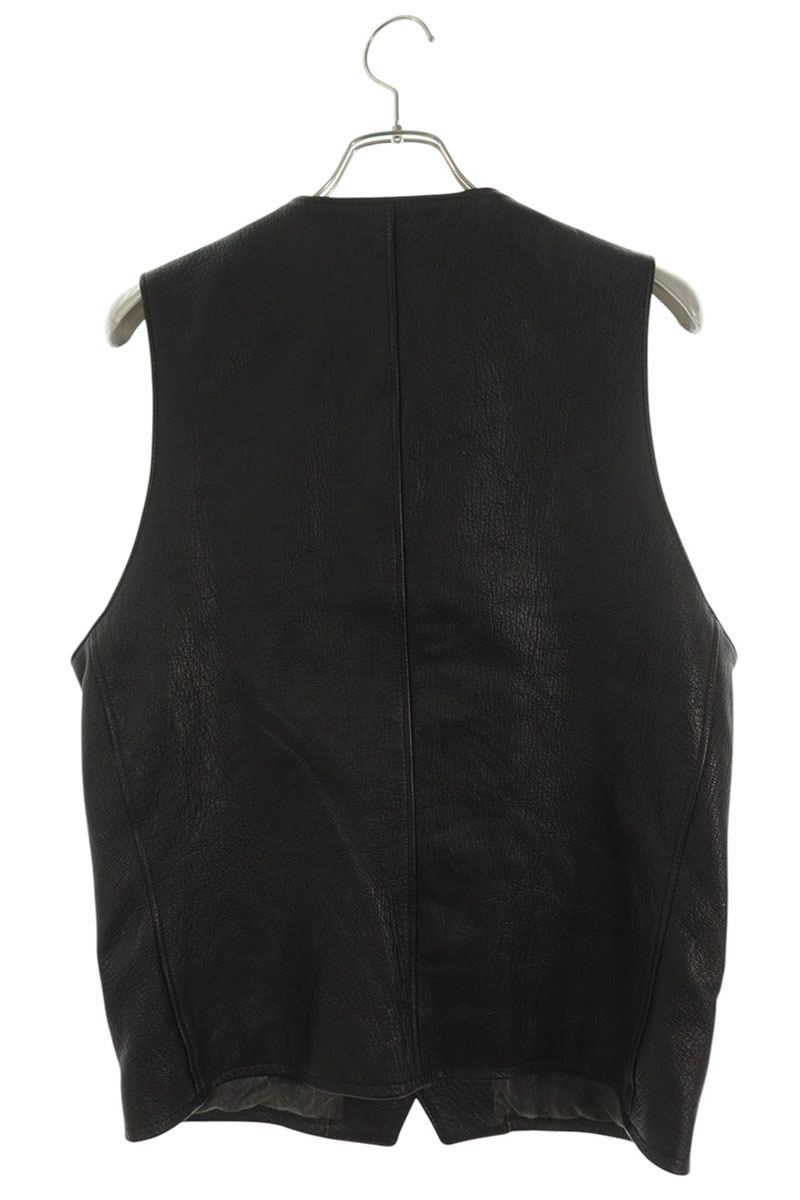 ISAMUKATAYAMA BACKLASH Goat Tannin Leather Vest Black Size L