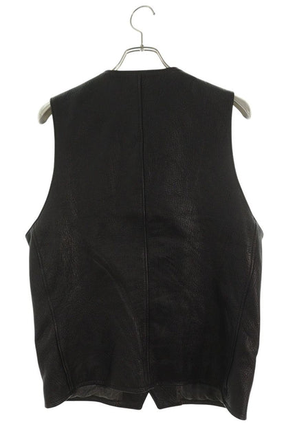 ISAMUKATAYAMA BACKLASH Goat Tannin Leather Vest Black Size L