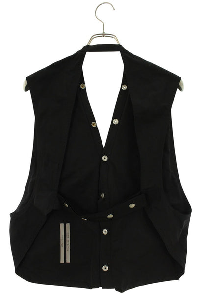 Rick Owens Cargo Vest Black Poly-Cotton Size 52