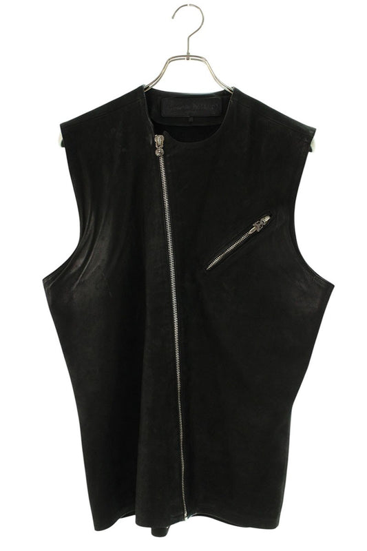 Chrome Hearts Zip Up Leather Vest Size L