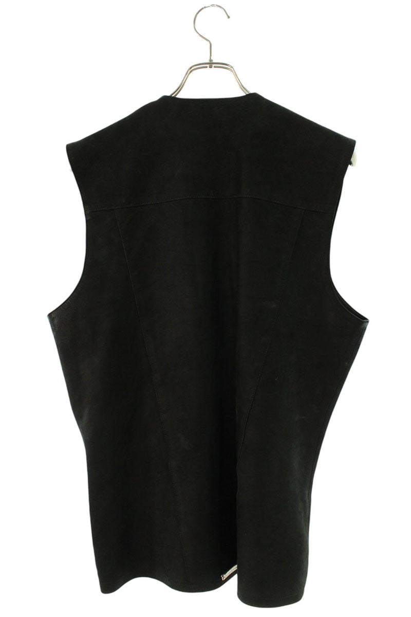 Chrome Hearts Zip Up Leather Vest Size L