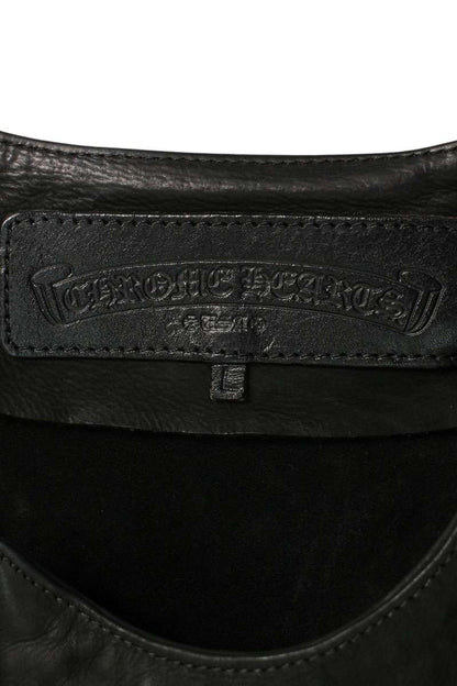 Chrome Hearts Zip Up Leather Vest Size L