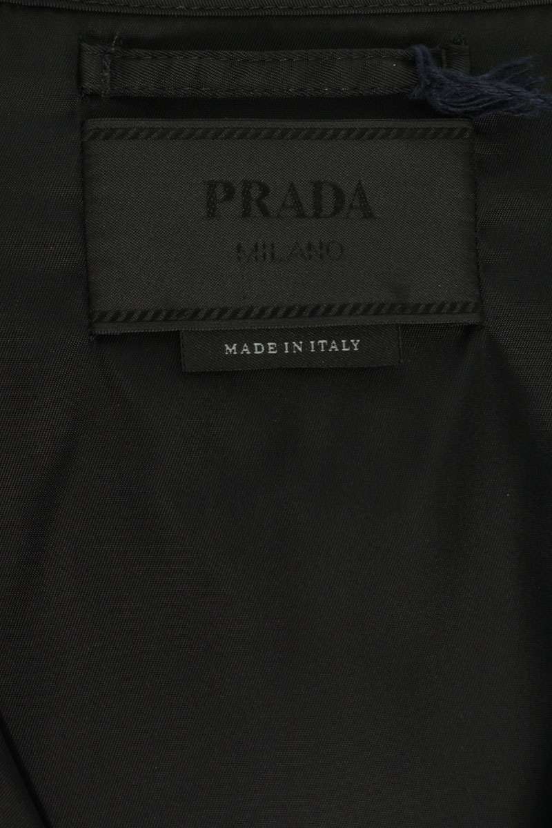 PRADA RE-NYLON Logo Plate Utility Vest Black Size XXL