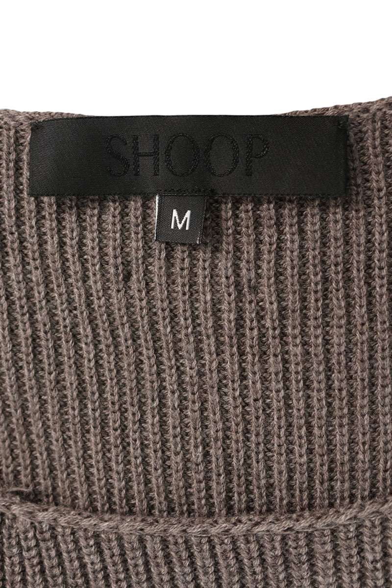 SHOOP Cashmere Blend Knit Vest Gray Size M