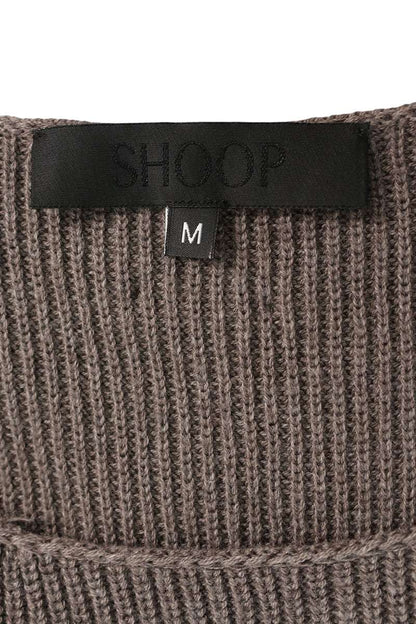 SHOOP Cashmere Blend Knit Vest Gray Size M