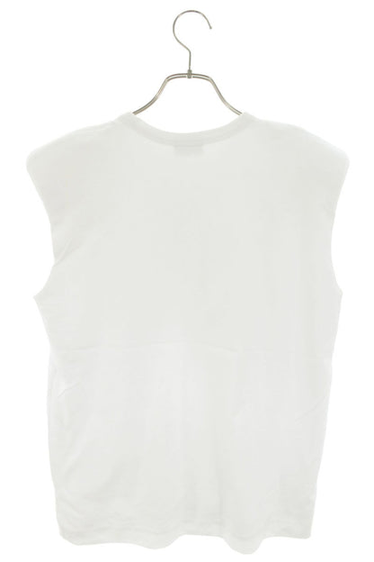 DRIES VAN NOTEN White Power Shoulder Vest Cotton Size S
