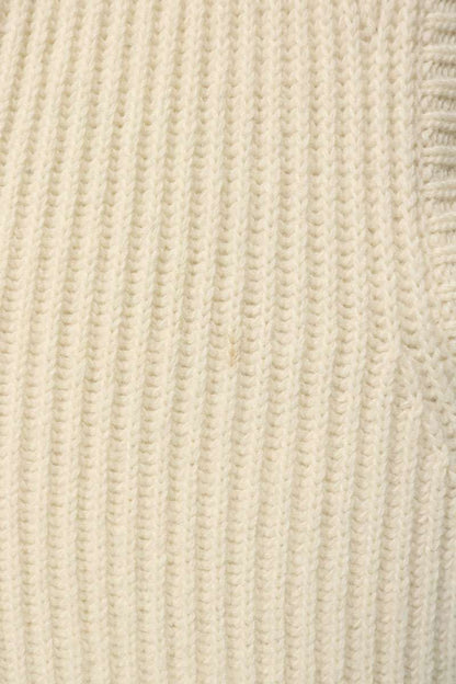 PRADA Cashmere Wool Oversized V-Neck Vest White Size 50