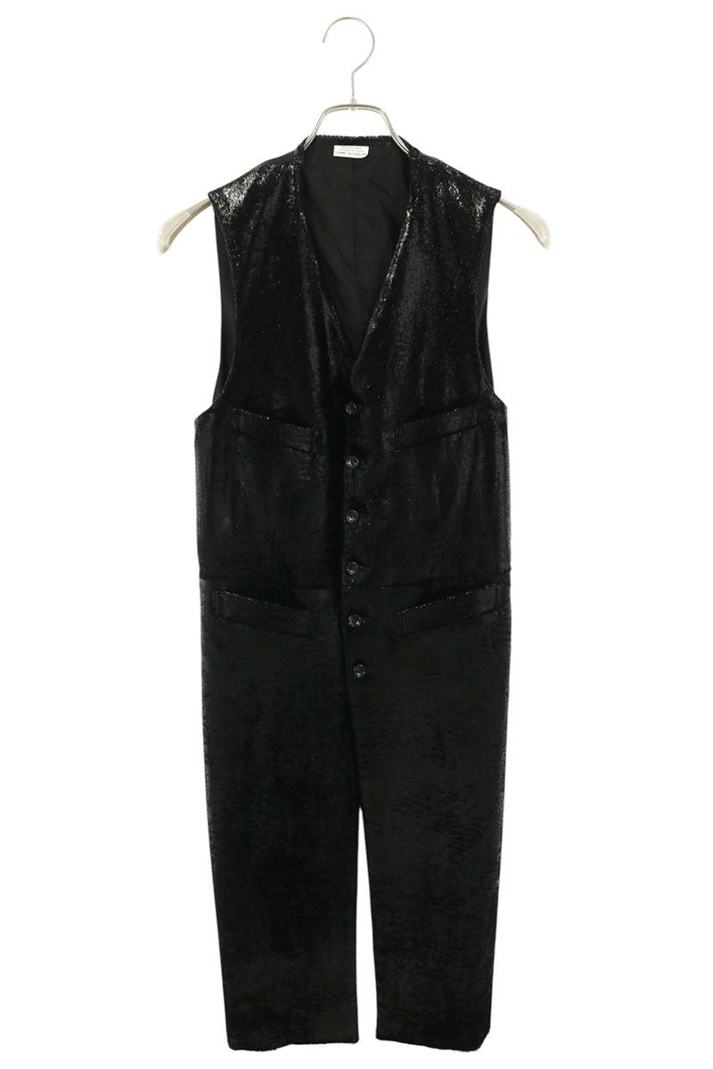 COMME des GARCONS Nylon Panel Long Vest Black Size S