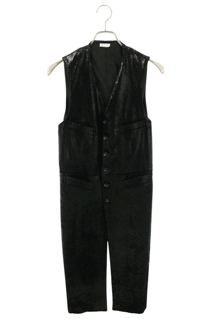 COMME des GARCONS Nylon Panel Long Vest Black Size S