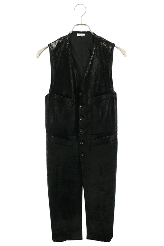 COMME des GARCONS Nylon Panel Long Vest Black Size S