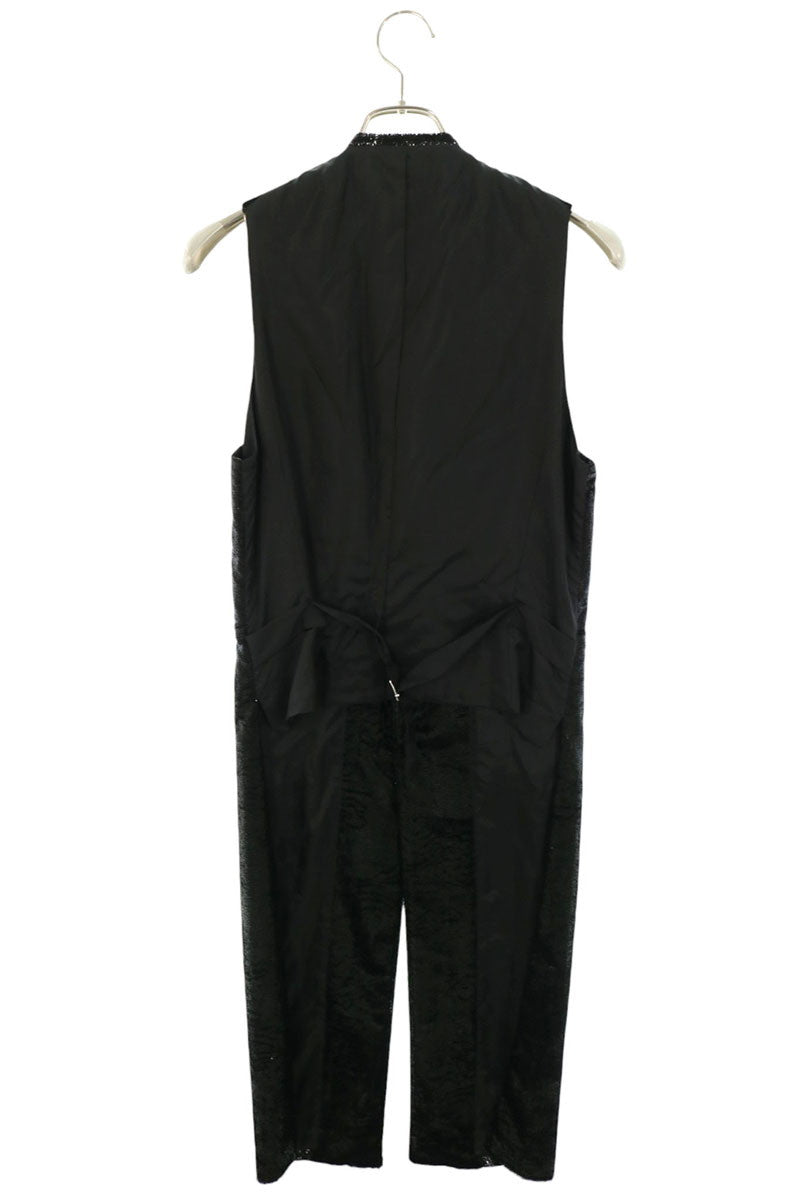 COMME des GARCONS Nylon Panel Long Vest Black Size S