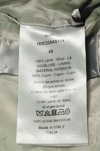 DIOR Wool Striped Vest Gray Size M