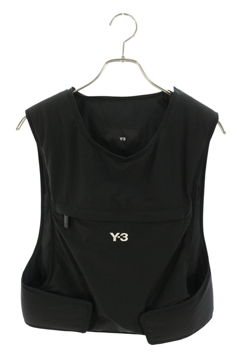 Y-3 Nylon Logo Utility Vest Black Size XS