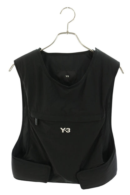 Y-3 Nylon Logo Utility Vest Black Size XS