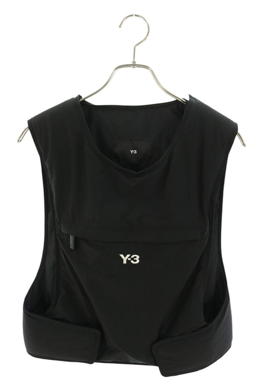 Y-3 Nylon Logo Utility Vest Black Size XS