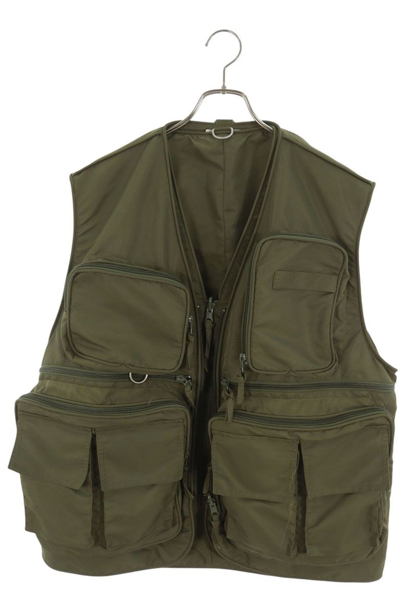 HED MAYNER Khaki Nylon Multi-Pocket Cargo Vest Size M
