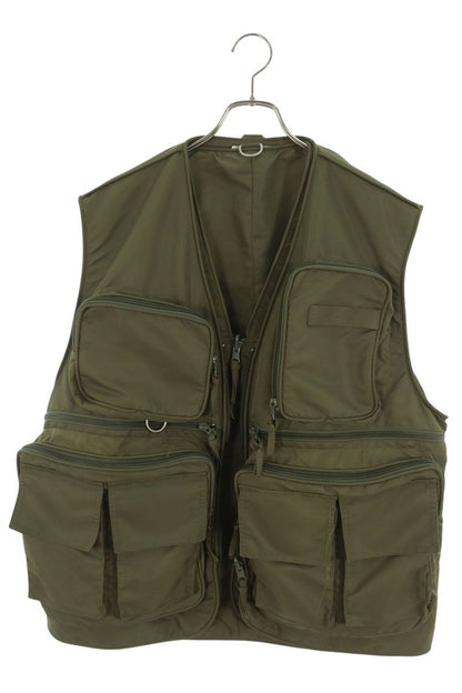 HED MAYNER Khaki Nylon Multi-Pocket Cargo Vest Size M