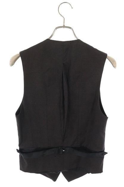 Dior HOMME 08SS Wool Gilet Vest Black Size 44