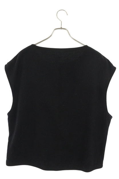 Porter Classic Sashiko Crew Neck Cotton Vest Black Size 2