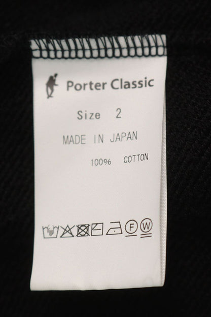 Porter Classic H W PEACE Cotton Sweat Vest Black Size 2