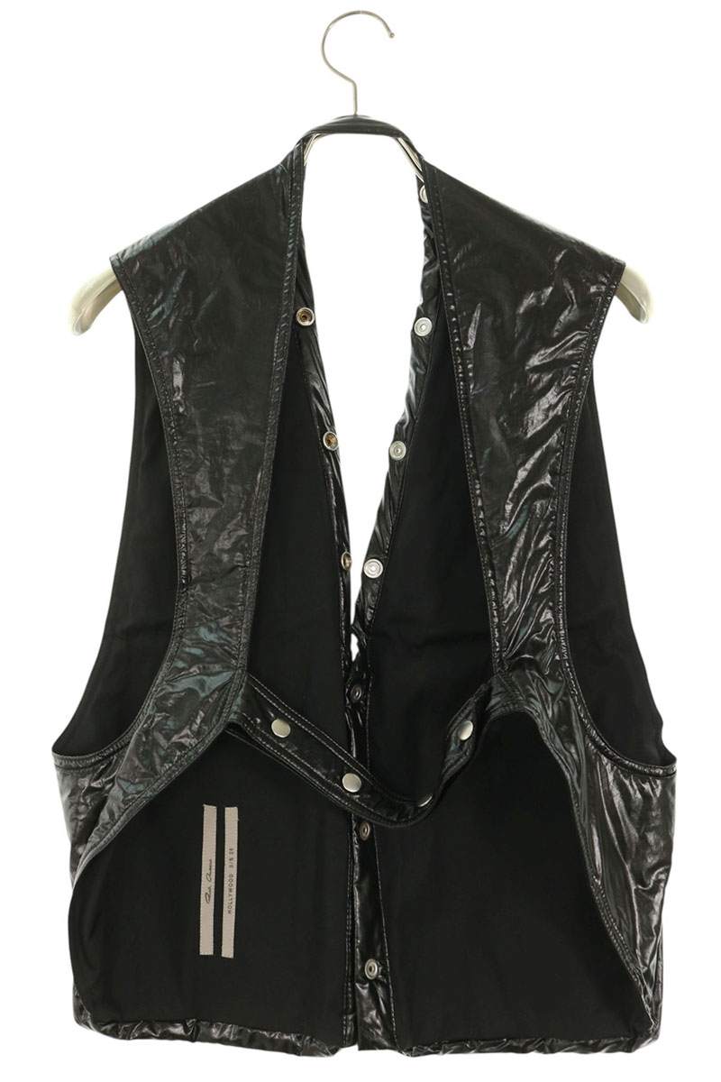 Rick Owens MCT Coated Cargo Vest Black Size 50