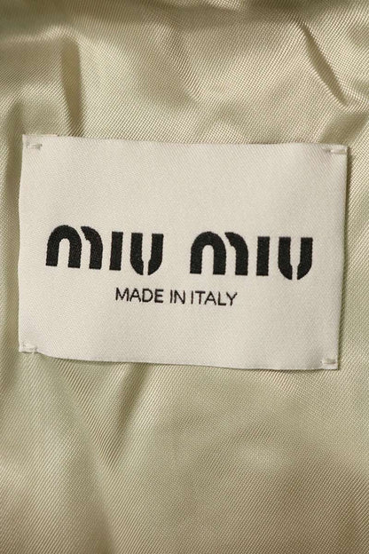 miumiu Check Oversized Vest Brown Size 42