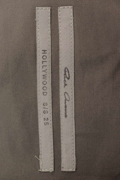 Rick Owens 25SS LBAM Lamb Leather Cargo Vest Silver Size 50
