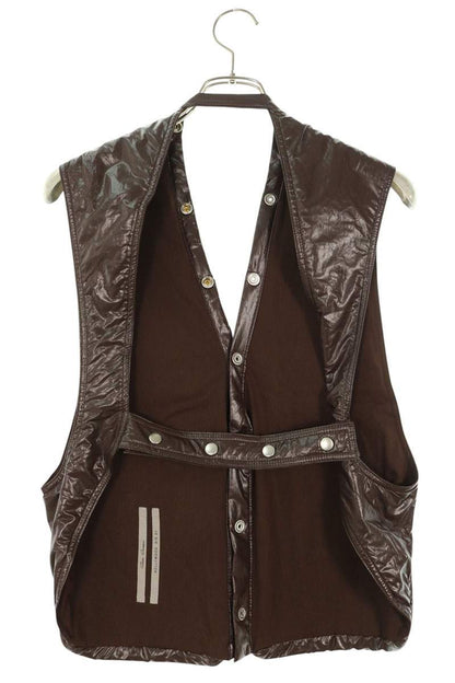 Rick Owens Coated Cargo Vest Brown Size 48