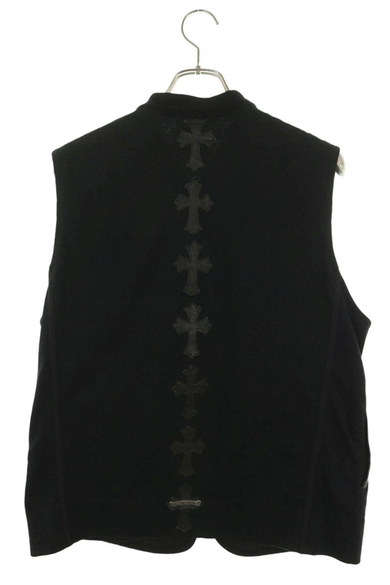 Chrome Hearts Papa Back Cross Patch Nylon Vest Size M