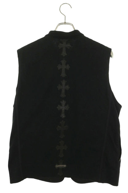 Chrome Hearts Papa Back Cross Patch Nylon Vest Size M
