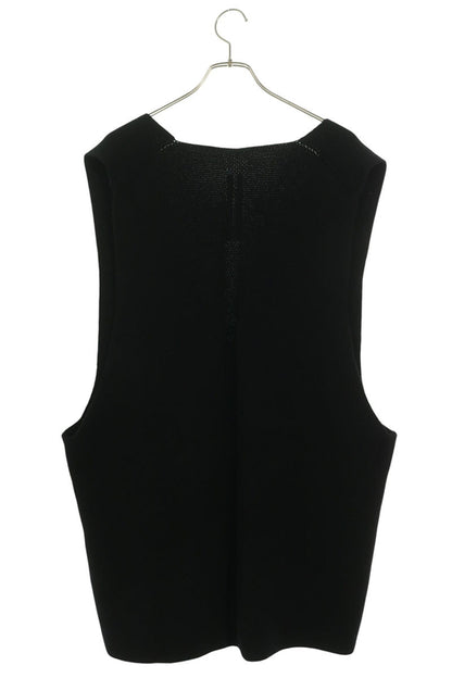 Rick Owens 24AW Deep V-Neck Cashmere Knit Vest Black Size M