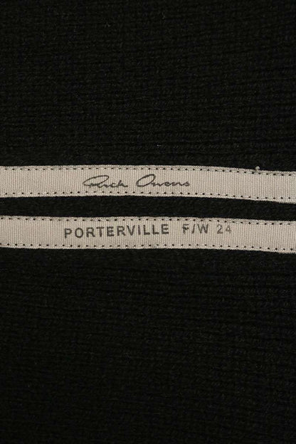 Rick Owens 24AW Deep V-Neck Cashmere Knit Vest Black Size M